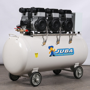 Compresseur d'air sans huile JUBA Hurricane 1600X3, 200L, 220V/380V, grande capacité, type piston, pour le travail du bois et la peinture à domicile - Product Image 1