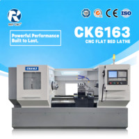 Torno CNC Horizontal Automático CK6163 de 2 Ejes, de Alta Resistencia, con un Solo Husillo, Longitud de Trabajo Personalizable, Directo de Fábrica