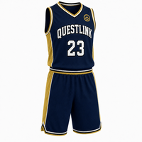 Ensemble de maillot et short de basket-ball personnalisé QuestLink, sublimé, séchage rapide, léger, en mesh respirant, uniforme de basket-ball
