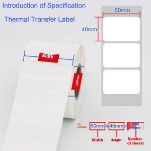 Gecoat Papier Zelfklevend Etiket Koperen Streepjescodesticker 50*19 40 30 50 60 70 80 90 100 Voor Het Verpakken Van Ambachtelijke Stickerrol - Product Image 3
