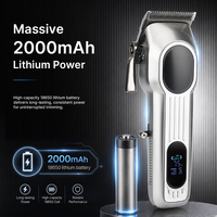 Tondeuse à cheveux sans fil PRITECH pour homme, tondeuse professionnelle pour barbier, 7000 tr/min, batterie 2000 mAh, machine à raser 5W