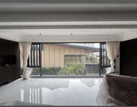 Ventanas Plegables Giratorias de Doble Capa Templadas, Insonorizadas, de Piso a Techo, para Dormitorios, Salas de Estar, Uso Exterior, Antirrobo