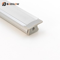 Perfil de Aluminio Anodizado de 17*14 mm y 50 mm de Ancho para Tira de LED, con Canal para LED, Tornillos y Personalización, Precio de Fábrica