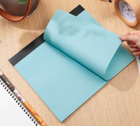 Bloc-notes coloré grand format non-adhésif, carnet de notes détachable, couleur Morandi, cahier ligné double face, bloc-notes en matériau non-adhésif