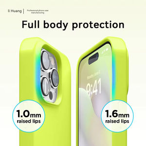 Custodia Protettiva Antiurto in Silicone Liquido di Alta Qualità per <span class=keywords><strong>iPhone</strong></span> 17 16 15 <span class=keywords><strong>14</strong></span> Pro Max con Protezione per Obiettivo Fotocamera - Product Image 3
