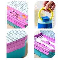 Ensemble de boîtes à lunch pour enfants, boîte à bento assortie avec bouteille d'eau, récipient alimentaire anti-fuite pour la rentrée scolaire
