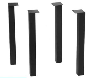 Iron Metal Square Tube Heavy Duty Powder Coated Dining Hotel <b>Table</b> <b>Legs</b> for Bench and Desk - Product Image 4