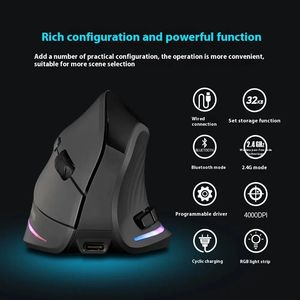 F-35C <b>wireless</b> RGB daul model display <b>mouse</b> Vertical ergonomic gaming <b>mouse</b> backlit <b>mice</b> Silent optical <b>for</b> <b>laptop</b> computer - Product Image 3