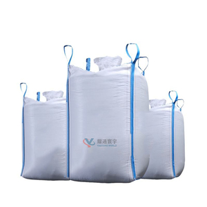 שקיות ג'מבו PP במשקל 500 ק\"ג-2000 ק\"ג, עמידות גבוהה, מקדם בטיחות 5:<span class=keywords><strong>1</strong></span>, תפר צד עם לולאה - Product Image 1