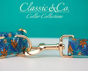 Ensemble collier et laisse pour chien personnalisé à motif floral avec boucle en métal gravée sur mesure, cadeau d'anniversaire pour chiot lilas, livraison gratuite - Product Image 6