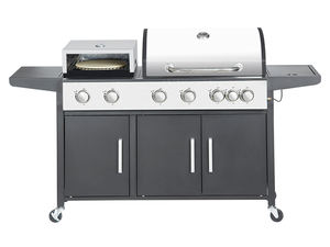 Luxus 24.1KW 430 Edelstahl deckel 4 Brenner Gas grill Seiten brenner Pizza Box 4 Stück 3 Zoll Rollen - Product Image 6