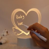 16 Renkli DIY El Yazısı Mesaj Tableti 3D İşaretleyici LED Gece Lambası Kısılabilir Minimalist Mini USB Güç Kaynağı Yatak Odası Sanatı