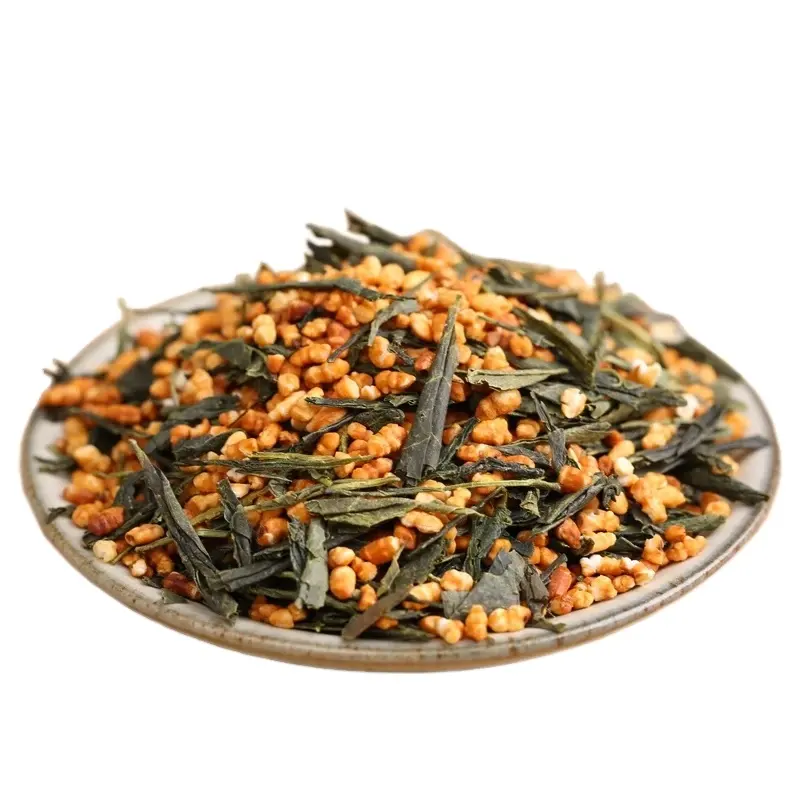 Genmaicha japonesa para té verde, bolsa OEM de té orgánico, arroz marrón, té verde, Genmaicha