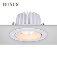 Spot rond IP44 5W dimmable, éclairage encastré pour boutique, 7W, éclairage encastré LED pour hôtel, projecteur COB réglable