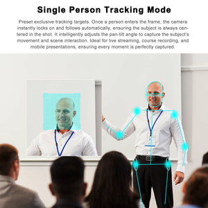 Cámara PTZ 4K60 con Zoom 20X, NDI HX3, 12G-SDI, FreeD, VR, AR, <span class=keywords><strong>Timecode</strong></span>, Seguimiento por IA para Estudio, Iglesia, Educación - Product Image 5