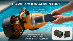 Portable Underwater Scooter Electric Diving Propeller 0.8m/s Speed 6Ah Battery for Swimming Snorkeling Freediving Adult Kids - Product Image 6