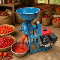Machine à moudre le blé, le maïs, les haricots, le poisson séché, etc., avec moteur à essence intégré et moulin à café