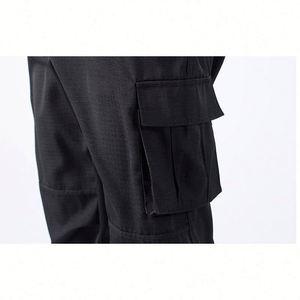 Design Multi Functional Work Clothes Spring and Autumn Special Training Clothes Work Training Clothes Button Shirt Set - Product Image 5