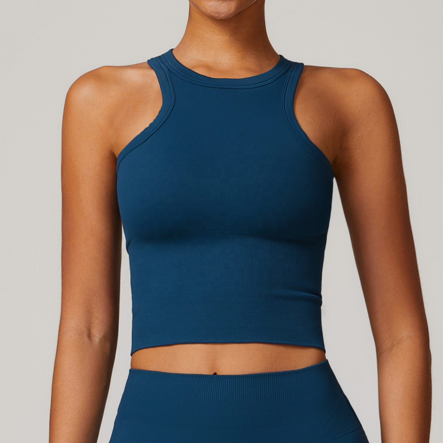 Hot Sale Breathable Woman'S Sports Sleeveless Tank Top Casual Tight Yoga Vest Running Fitness