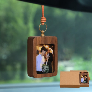 <span class=keywords><strong>Portachiavi</strong></span> <span class=keywords><strong>in</strong></span> <span class=keywords><strong>Legno</strong></span> Personalizzabile con Cornice per Foto, da Appendere all'Auto - Product Image 2