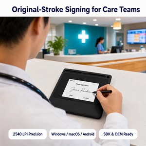 แท็บเล็ตเซ็นชื่อดิจิทัล Viewxun ขนาด 4.3 นิ้ว พร้อม <span class=keywords><strong>SDK</strong></span> สำหรับแล็ปท็อป/เดสก์ท็อป ธนาคาร รัฐบาล โรงพยาบาล - Product Image 5