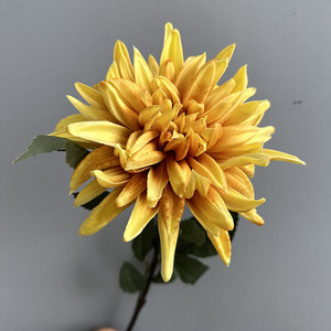 Dahlia Real Touch en PU de haute qualité pour mariage, décoration de maison, grande tête, arrangement floral blanc <span class=keywords><strong>rose</strong></span> - Product Image 6