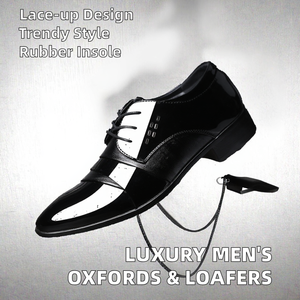 Zapatos Oxford de Lujo para Hombre, Diseño Sólido, Punta Cerrada, Casuales y Formales para Vestir, para Verano y Otoño, Tallas Grandes 38-49 - Product Image 3