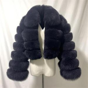Cappotto Invernale di Alta Qualità per Donne, Giacca <span class=keywords><strong>Corta</strong></span> in Finta <span class=keywords><strong>Pelliccia</strong></span> di Volpe, Moda Autunno-Inverno per Ragazze - Product Image 3