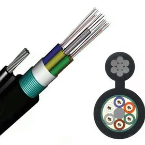 KEXINT 6 12 24 Core blindado Cable de fibra óptica de alambre de acero GYFXTC8 GYXTC8A la autonomía logística