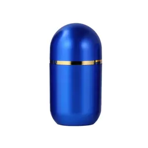 Bullet Shape Plastic Pill Bottle PS Material Oil Painting Color Customize Design Printing for Pill Capsule Tablet Powder Storage