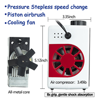 Kit d'aérographe professionnel haute pression à 70psi avec ventilateur d'aérographe pour refroidir