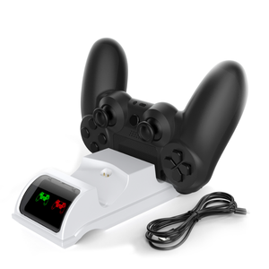 Base de carga dual del controlador inalámbrico para <span class=keywords><strong>Ps4</strong></span>/Pro/Slim Game <span class=keywords><strong>Controller</strong></span> Soporte de carga Base de cargador LED - Product Image 6