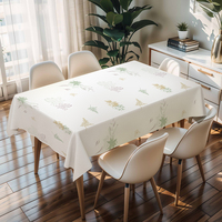 Nappe rectangulaire à motif islamique RNPT, couverture de table en PVC pour la salle à manger du Moyen-Orient