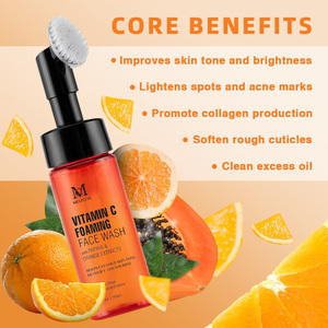 Nettoyant <span class=keywords><strong>visage</strong></span> personnalisé OEM avec logo, hydratant naturel, traitement anti-acné, nettoyant moussant à la vitamine C pour femmes et hommes - Product Image 4