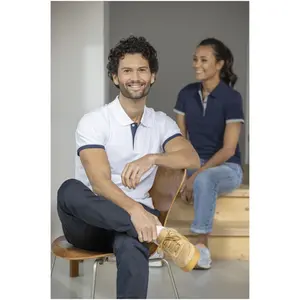 Polo bicolore pour homme Morgan, merchandising personnalisé - Product Image 6