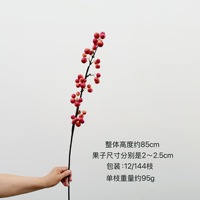 Kunstmatige fruitdecoraties, verse groene kleine appels, crabapple, hoogwaardig bloemendesign voor hotels en clubs, materialen voor bloemstukken