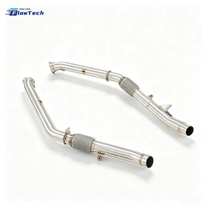 ท่อลงเทอร์โบ FlowTech 304 สแตนเลสแบบไหลสูง สำหรับ Mercedes GLE43 AMG W166 C292 M276 3.0L V6 Biturbo - Product Image 2