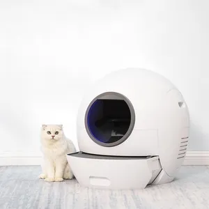 Automatic Cat Toilet Litter Cleaning Safety Protection Better Odor Control Touch APP Smart Self Cleaning Litter Box