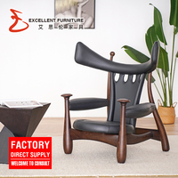 Usine en gros nordique en bois massif cordon papier chaîne chaise de loisirs salon canapé simple en Stock cadre en bois canapé