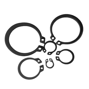 Anneau de retenue externe <span class=keywords><strong>DIN</strong></span> <span class=keywords><strong>472</strong></span> en acier 65Mn, finition zinc/noir, type C, 50 mm, grade 12.9, HRC38-42, fixation industrielle - Product Image 5