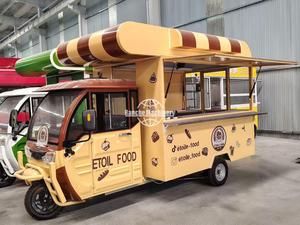 Camión de Comida Eléctrico Personalizado de 3 Ruedas, Carrito de Cocina Móvil para Negocios de Hamburguesas y Pollo Frito - Product Image 2
