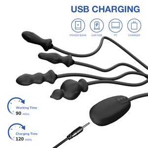 <strong>Anal</strong> Pumping Toy Silicone Inflatable Dildo Butt Plug With Pump Ass Plug Expand Dildo Air-<strong>Filled</strong> Inflatable <strong>Anal</strong> Plug - Product Image 3