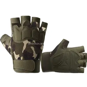 High Quality PU Patch Synthetic Leather Palm Finger Camouflage Flexi Glove Puncture Resistant Function