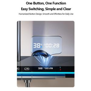 Set de Ducha con Pantalla Digital y Control de Frío y Calor, Luz Ambiental <span class=keywords><strong>LED</strong></span> <span class=keywords><strong>para</strong></span> Grifo de Baño y Cabezal de Ducha - Product Image 3