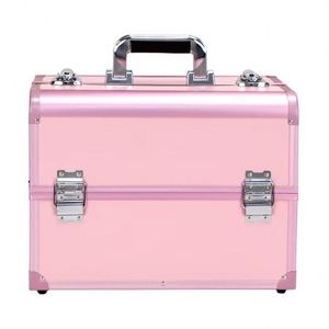 Estuche de maquillaje portátil profesional Estuche de transporte para decoración de uñas bordado Caja de almacenamiento de maquillaje multifuncional de gran capacidad de 13 pulgadas - Product Image 3