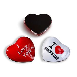 แม่เหล็กติดตู้เย็นรูปหัวใจคริสตัลแก้วแบบโดมสั่งทำได้ - Product Image 6