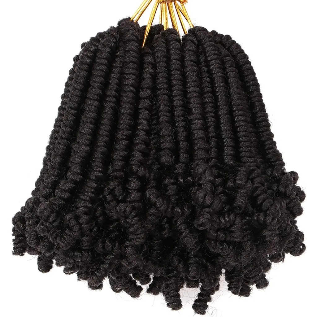 6 "naturel Crochet cheveux fournisseurs coloré Jerry Curl Expression Crochet tresse cheveux courts Dreadlocks crépus torsion pour bébé fille