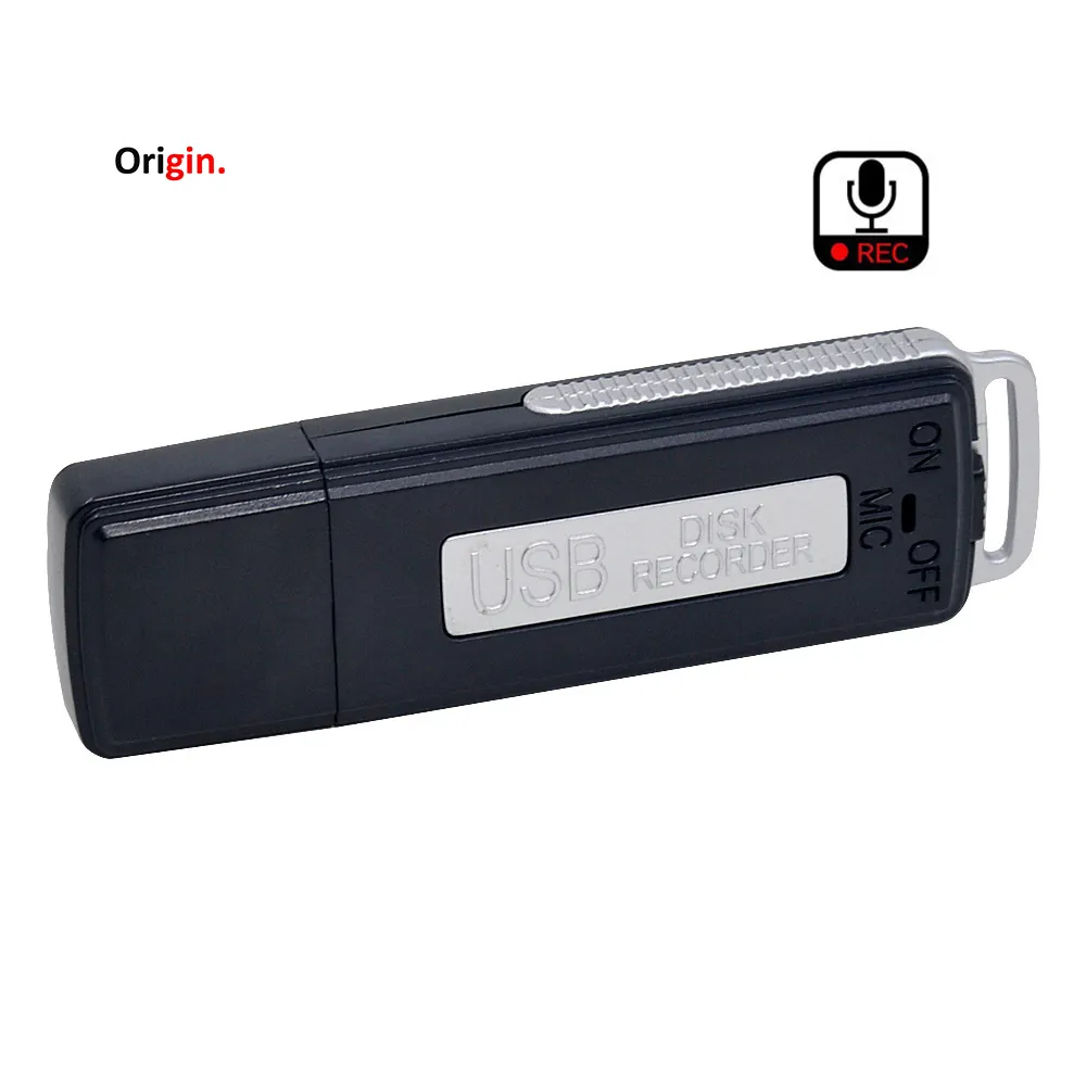 Micro Portable USB Stick Digital Voice Recorder, Vox Detection 8GB 16GB USB Flash Drive Digital Voice Recorder