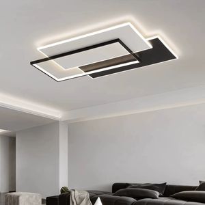 مصباح سقف LED مربع الشكل عالي الجودة للديكور المنزلي، قابل للتركيب على السطح مع تحكم عن بعد وإضاءة قابلة للتعتيم لغرفة المعيشة - Product Image 4