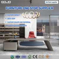 Bureau de direction moderne et confortable GOJO OEM 2026 – Nouveau design simple pour PDG, directeur et cadre supérieur – Mobilier de bureau